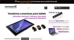 Desktop Screenshot of conectoresparaportatiles.com
